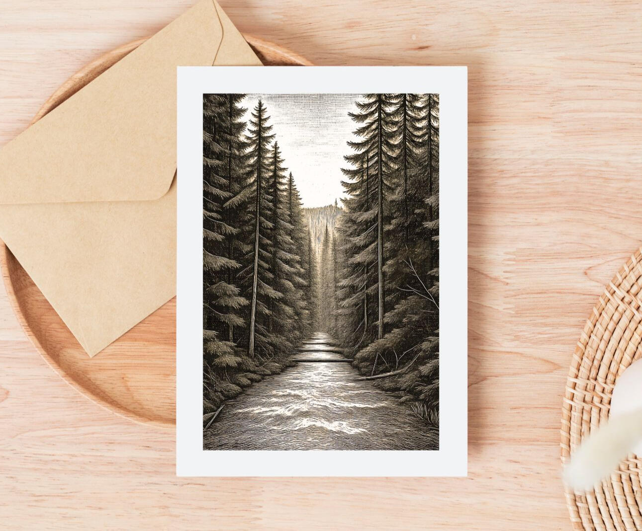 River Through The Pines A6 Card